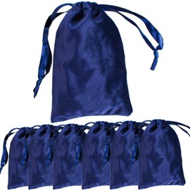 FAVORTALK 20 Pcs Jewellery Bags Velvet Jewelry Pouches Drawstring Gift Bags Velvet Drawstring Bags Well-stitched Jewellery Bag for Wedding Favor Party Gift Packaging Pouches (10x8cm, Navy Blue)