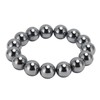 14mm Terahertz Stone Bracelet Promote Circulation Round Beads Chian Bracelet