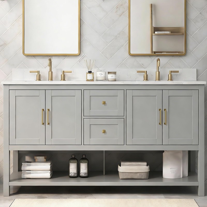homdiy 10 Pack 5-1/16 Inch Champagne Bronze Cabinet Pulls, Solid
