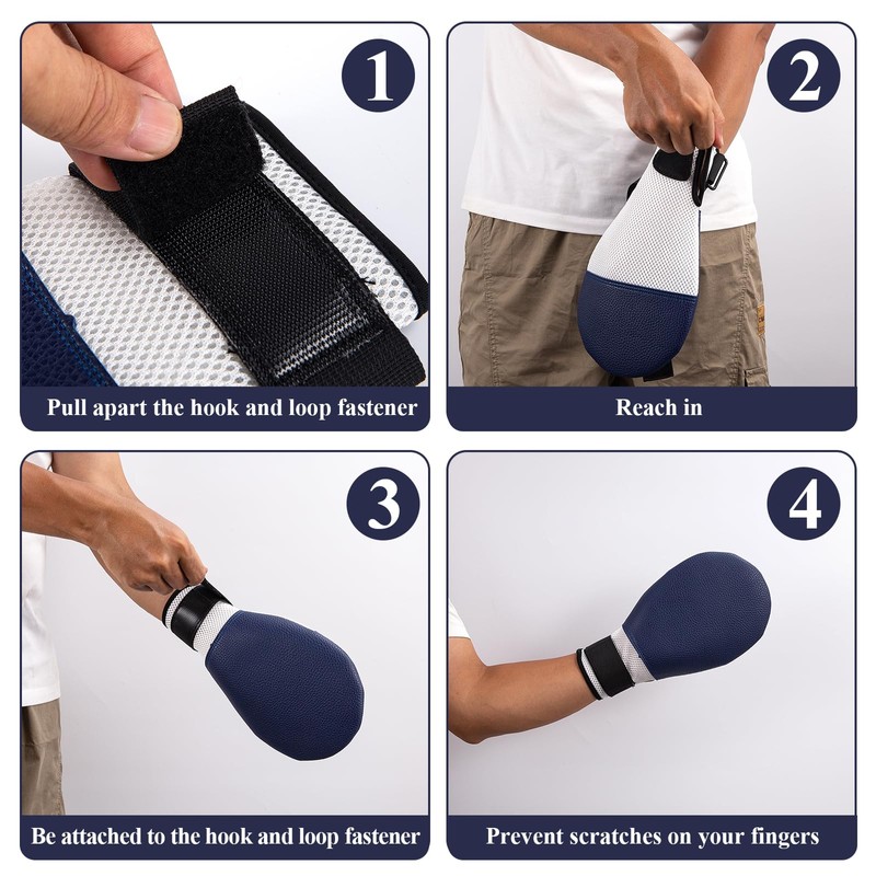 2PCS Dementia Restraint Gloves Hand Restraints for Elderly Dementia Patients