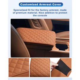 CDEFG Compatible with 2024 2025 Hyundai Santa Fe Center Console Cover Compatible with 2024 Hyundai Santa Fe MX5 Accessories Armrest Cover 2024 Santa Fe Middle Console Pad Seat Box Cover