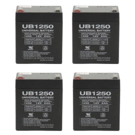 UPG 4 Pack - 12v 6.0ah 5Ah Battery Razor E100 Electric Scooter & Gas