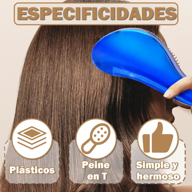 10pcs Cepillo Para Extensiones Cabello Peine Para Cabello