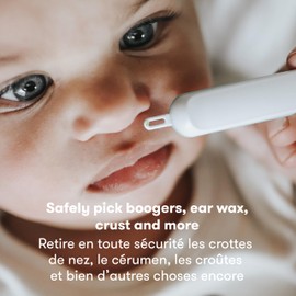 Frida Baby Frida Baby 3-in-1 Nose, Nail + Ear Picker| Baby Ear Cleaner + Baby Nose Cleaner and Nail Tool for Babies + Toddlers, Safely Clean Baby's Boogers, Ear Wax & More