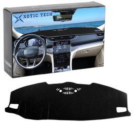 x xotic tech Center Console Dashboard Mat Compatible with Jeep Grand Cherokee L 2021 2022 2023 2024 2025, Pre-Cut Non-Slip Sunshield Sun Glare Protector Dash Carpet Pad Black Cover