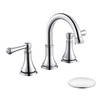 TimeArrow Chrome Two Handle 8 inch Widespread Bathroom Sink Faucet