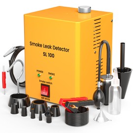 KOLSOL Automotive Smoke Machine Leak Detector, Car Fuel Pipe System Leak Finder for 12V DC Vehicles, Smoke Machine Built-in Air Pump for Motorcycles, Snowmobiles, ATV, Boats