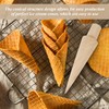 PLLDVEFD 3 Pieces Wooden Conical Mold, Ice Cream Cone Mold,