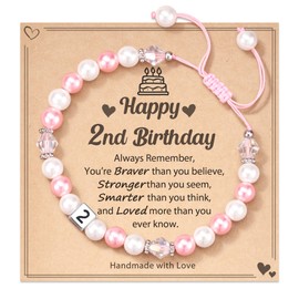 FYUKISS 2 Year Old Girl Birthday Gift, Birthday Gifts for 2 Year Old Girls Jewelry Bracelets Gift