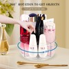 360° Rotating Makeup Organizer Clear Lazy Susan Organizer for Vanity,