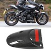 Motorcycle Front Mudguard Extender Carbon Fiber Pattern Smooth Surface Replacement
