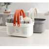 4-Color Portable Bath Caddy with Drainage BK-178 Gray 2ea