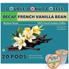 Double Donut Decaf French Vanilla Coffee Pods, Medium Roast Single