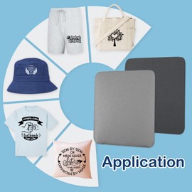 HTVRONT Heat Press Mat Compatible with Cricut Cutting Machine, Heat Press Pad 15"x15" for Craft Vinyl Ironing Insulation Transfer, Double Sides Applicable Heat Mat for Heat Press Machines