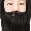 Salon Male Mannequin Head Human Hair Practice Hairdressing Training Head