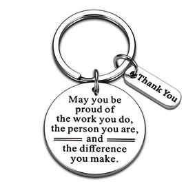 Coworker Leaving Gifts for Women Employee Thank You Gifts Inspirational Keychain for Men Colleague Team Appreciation Present from Boss Leaving Retirement Farewell May You be Proud of the Work You Do