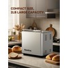 Neretva Bread Maker, 20-IN-1 2LB Bread Machine Dual Heater Bread