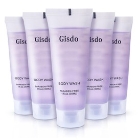 Gisdo Travel Size Body Wash Bulk (1 fl oz, 100 Pack), Refreshing Hotel Body Wash, Mini and Small Size Guest Hotel Toiletries in Bulk