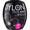 Dylon Washing Machine Fabric Dye Pod Intense Black, 350g, Packaging May Vary