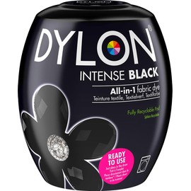 Dylon Washing Machine Fabric Dye Pod Intense Black, 350g, Packaging May Vary