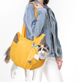 Cat Carrier for Small Pets 10-15lbs, Dog Carrier with Soft Padding Safety Buckles Storage Pouch for Travel Outdoor