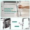 HOMEAL Raised Toilet Seat Riser with Handles for Seniors, 450LBS