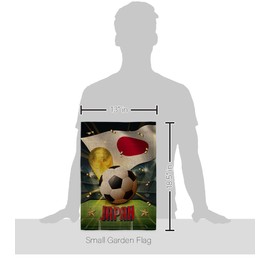 FIFA World Cup 2022 Team Japan Flag Outdoor Home Decor Burlap Banner Room Wall Art Patio Porch Lawn Club Bar Decorations Tapestry Yard Sign Sports Fan Trophy Game Champion Soccer Gifts Made In USA