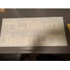 Talbert Trailers Replacement Stickers 24” (Set Of 2) White Decal
