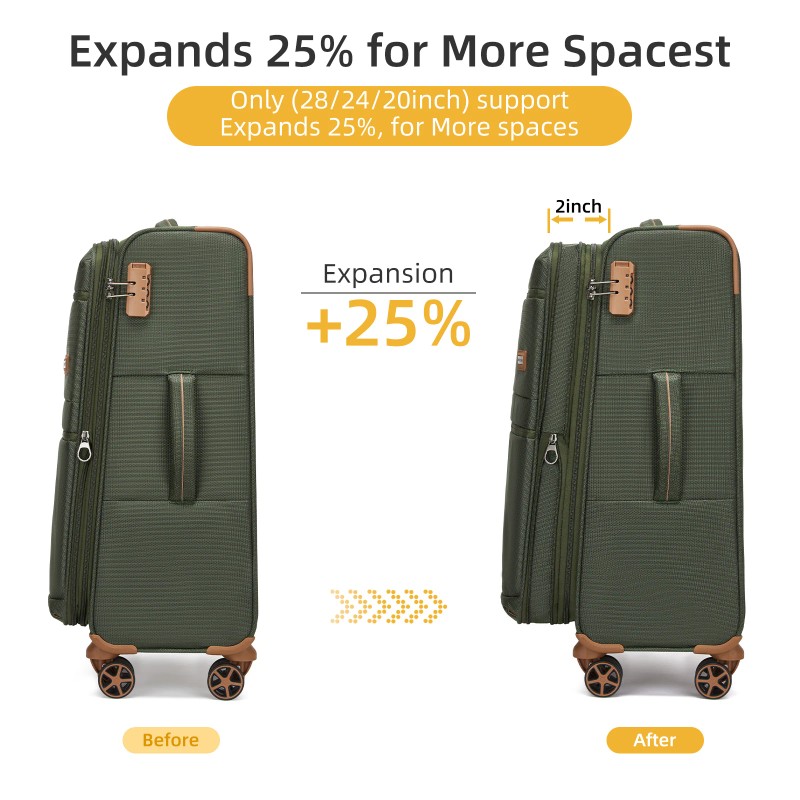 High Quality Fabric Luggage Sets 4 Pcs with Double Silent