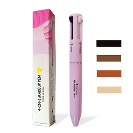 EONFAVE 4-in-1 Makeup Pen, Eyeliner, Brow Liner, Lip Liner & Highlighter Stift, Wasserfester Multifunktionaler Kosmetikstift für Augenbrauen, Eyeliner, Lippenkonturen und Highlighter (02)