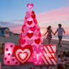 Spinosaurus 8FT Valentine Inflatables Outdoor Decorations,Inflatable Heart Tree with Light