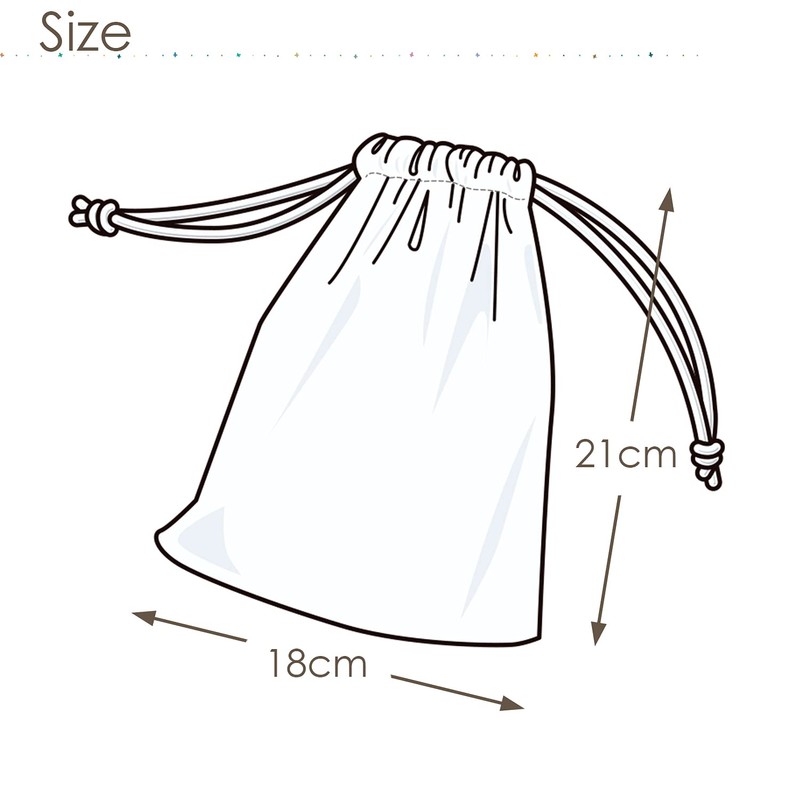 I'mDoraemon Colorful Tool Front and Back Patterns Size: H21 x