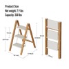 Mayi Plus 3 Step Lightweight Aluminum Folding Ladder, Portable Step