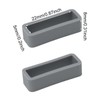 Honbay 4PCS 22mm Rubber Replacement Watch Band Loops Silicone Watch