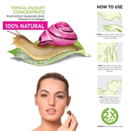 Biovène Snail Renewal Serum - Snail Serum Deeply Moisturises to Regain Skin Elasticity + Boost Generation of New Cells - Rich in Antioxidants + Anti-Inflammatory Agents for Youthful Skin (30ml)