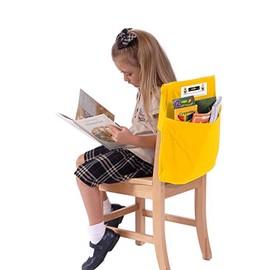 Seat Sack 40112 Storage Pocket, Grade Pre K, 12" Size, Small, Yellow