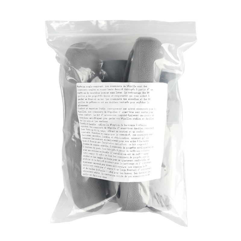 Crutch Pads and Caps Set (6 Pcs) - Comfort Padding