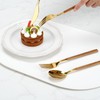 Golden Silverware Set, 24 Piece Flatware Cutlery Set for 6