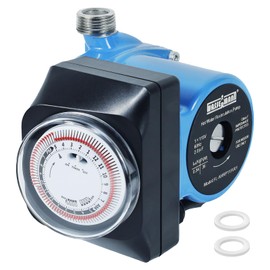 Wassermann Instant Hot Water Recirculating Pump for Tank Water Heater, Hot Water Circulation Pump with Timer Control Stainless Steel Head For House Domestic