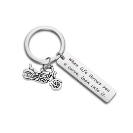 WUSUANED Motorcycle Inspirational Keychain Drive Safe Keychain Biker Motorcycle Lover Gift For Dad Husband Boyfriends