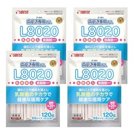 Sunrise Gonta's Toothpaste Gum SS Size L8020 Lactic Acid Bacteria Low Fat, 4.2 oz (120 g), Set of 4