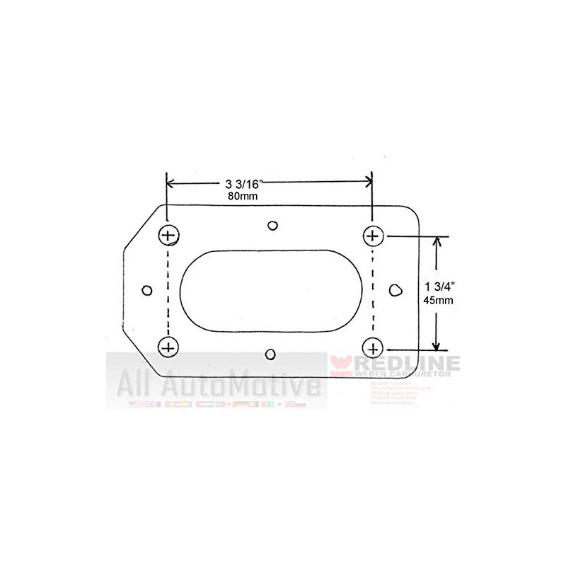 Suzuki Samurai carb adaptor for Weber carburetors