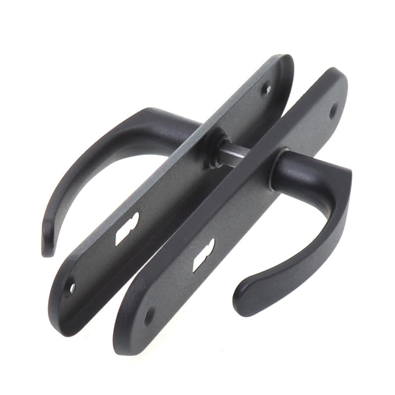 Aqbau® Door Handle Set Long Plate Black Door Handle Door