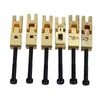 6Pcs Electric Guitar Bridge Saddle Double Locking Tremolo Metal Roller