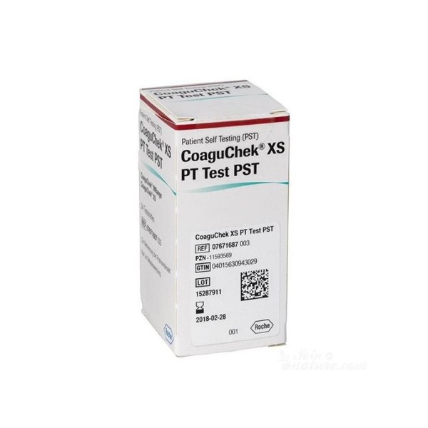 Roche Diagnostics diabète COAGU-CHEK XS 24 Bandelettes auto-test INR surveillance coagulation