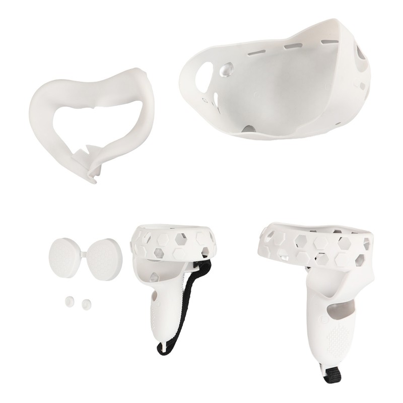 5 in 1 Silicone Cover Set for Quest 2 Includes
