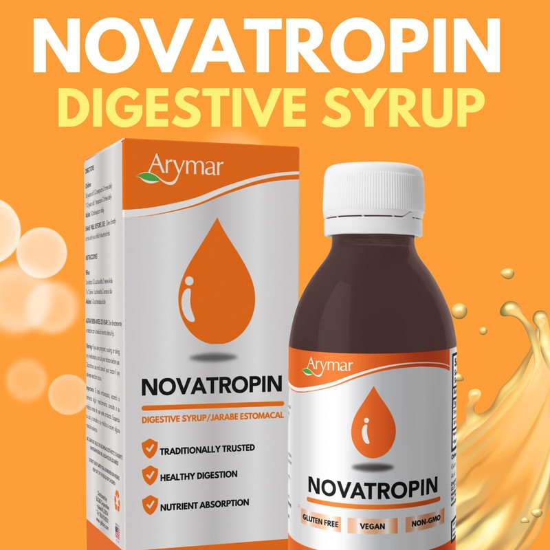 Arymar Novatropin, Digestive Aid, Supplement, Vegan-Friendly, Natural Formula
