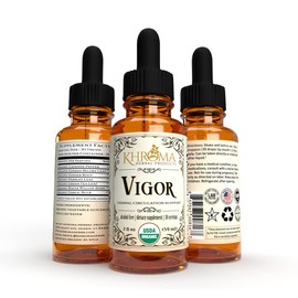 Vigor - Organic Circulation Complex - Khroma Herbal Products - Absolutely The Most Effective Circulatory Support You'll Ever Take - 2 oz Liquid - 30 Servings