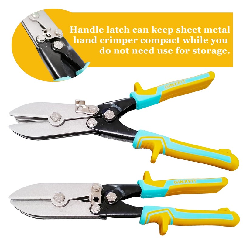5 Blade Sheet Metal Hand Crimper for Venting Work/Ductwork/HVAC Downspout