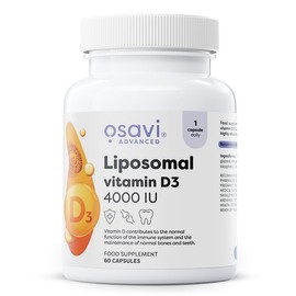Osavi Liposomal Vitamin D3 4000 IU – 60 Vegan Capsules | Liposovit®-D3 Capsules | High Absorption & Gentle on Stomach | Supports Immune System, Bones, Teeth & Muscle Function